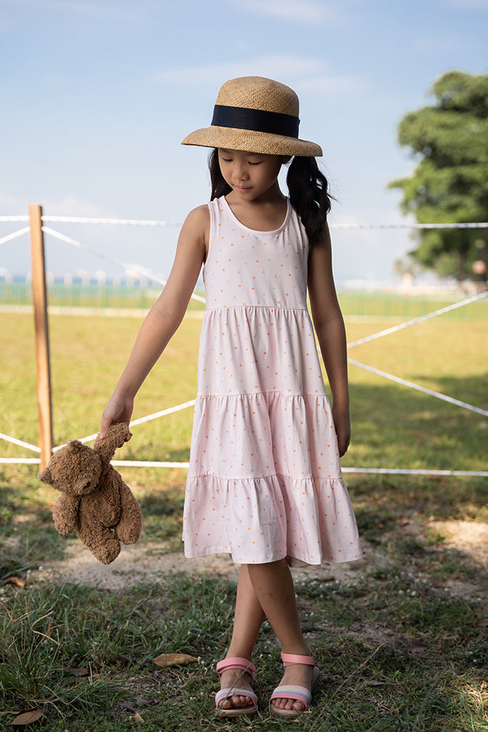 Sophie Dress - Pink Polka Dots