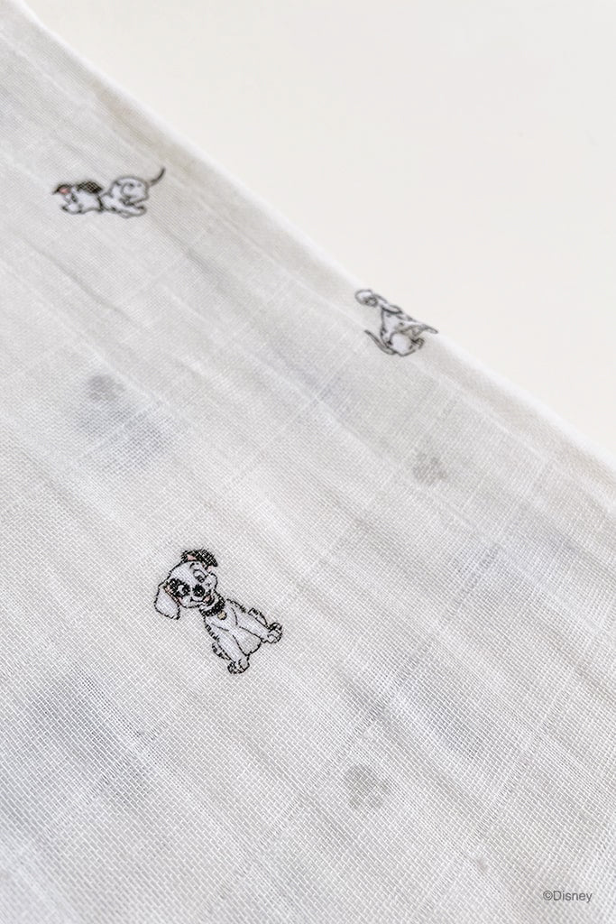 Disney x elly Organic Cotton Muslin Swaddle Blanket - Dalmatian | Ideal for Newborn Baby Gifts | The Elly Store Singapore
