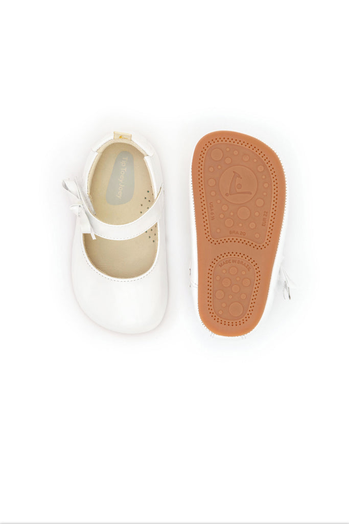 Dorothy Mary Janes Shoes - Patent White | Tip Toey Joey Baby Shoes | The Elly Store