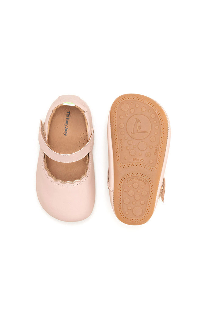 Roundy Shoes - Cotton Candy / Metallic Salmon | Tip Toey Joey Baby Shoes | The Elly Store