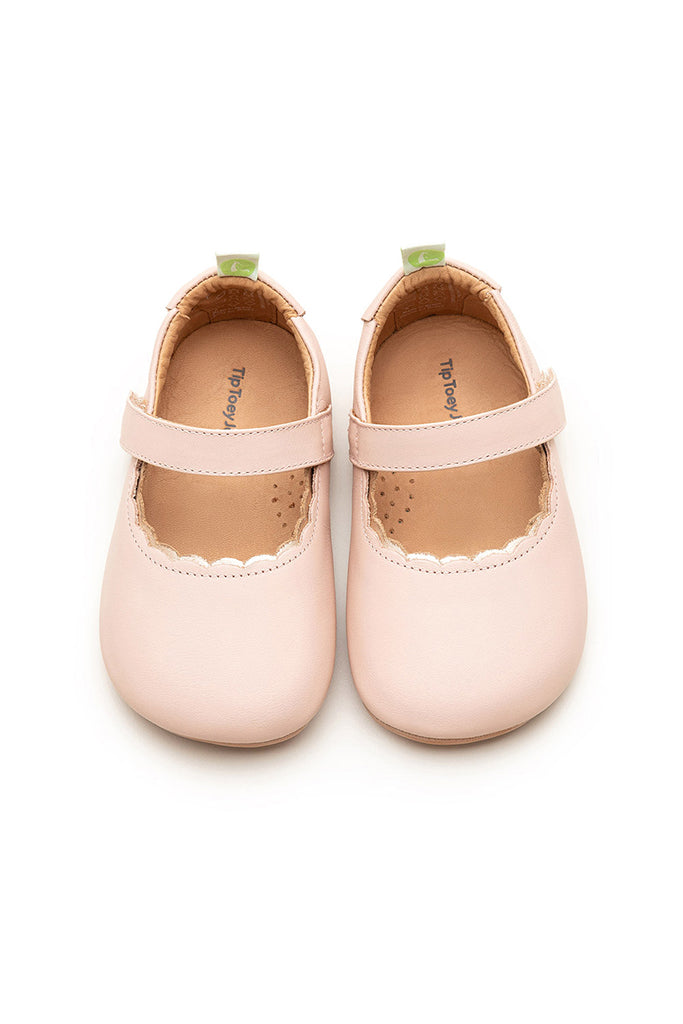 Roundy Shoes - Cotton Candy / Metallic Salmon | Tip Toey Joey Baby Shoes | The Elly Store