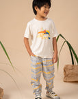 Jogger Pants - Grey Animals March