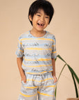 Terry Shorts - Grey Animals March