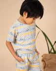 Terry Shorts - Grey Animals March