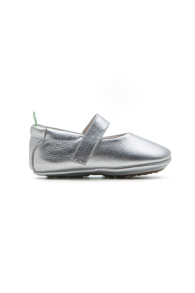 Dolly Mary Janes Shoes - Silver | Tip Toey Joey Baby Shoes | The Elly Store