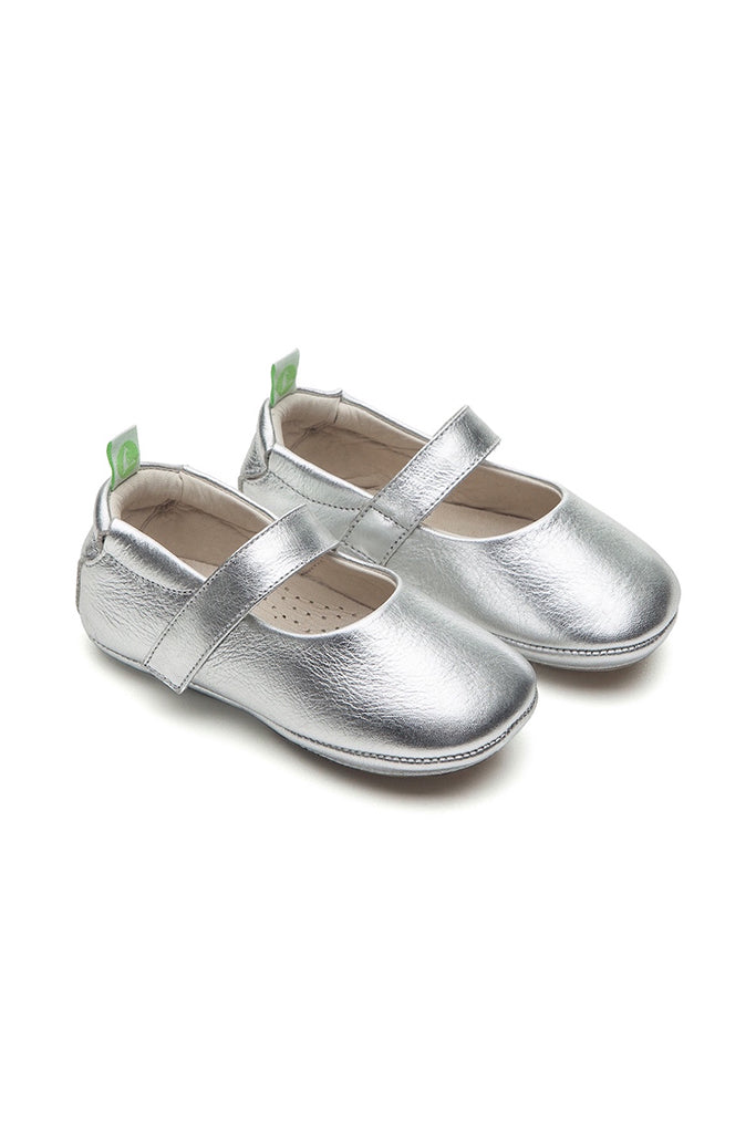 Dolly Mary Janes Shoes - Silver | Tip Toey Joey Baby Shoes | The Elly Store