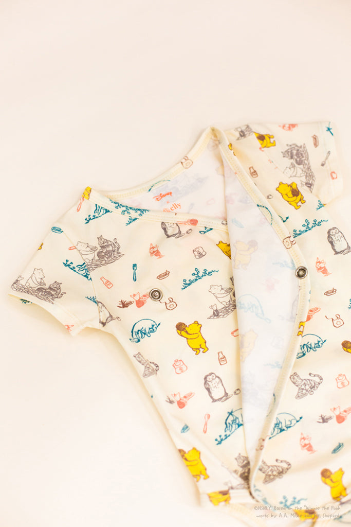 Wrap Onesie - Picnic with Pooh | Ideal for Newborn Baby Gifts | The Elly Store Singapore