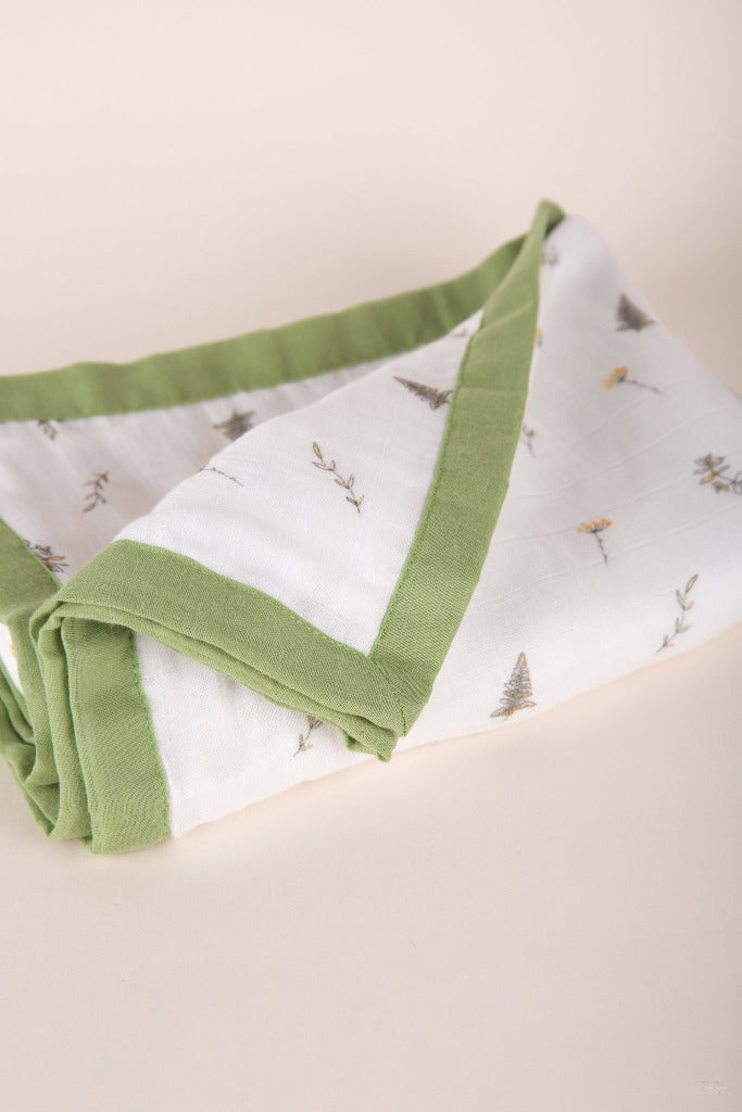 Bamboo Blanket - Wild Ferns | Ideal for Newborn Baby Shower Gifts | The Elly Store Singapore