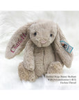 Jellycat Bashful Bunny in Beige Medium with Fuchsia Thread | Buy Jellycat Singapore Kids Baby Soft Toys at The Elly Store