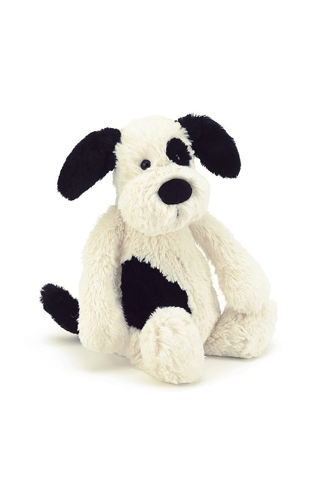 Jellycat Bashful Black and Cream Puppy Plush Toy | Buy Jellycat Singapore Kids Baby Soft Toys at The Elly Store