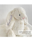 Jellycat Bashful Bunny Cream with Lilac Thread | The Elly Store