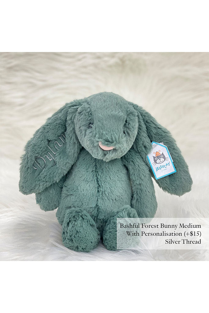 Jellycat Bashful Forest Bunny with Silver Thread | Soft Toys | The Elly Store