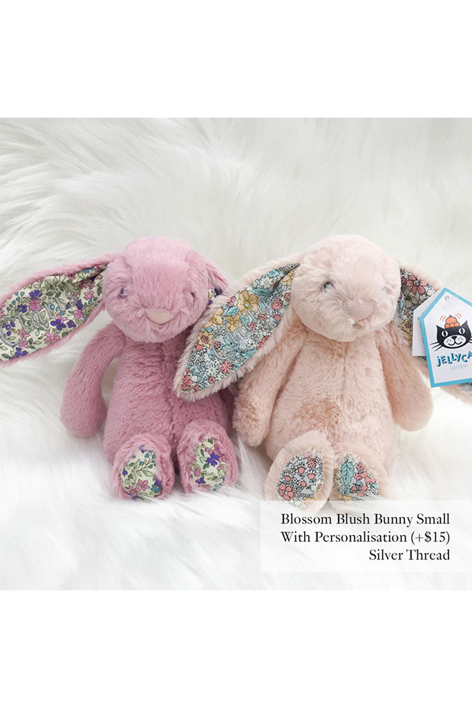 Jellycat Blossom Blush Bunny with Silver Thread | The Elly Store Singapore