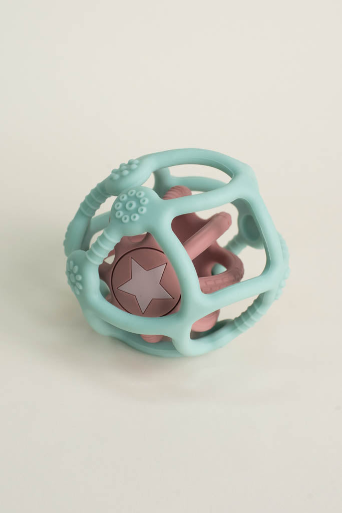 Easy-Grasp Sensory Ball - Turquoise and Pink