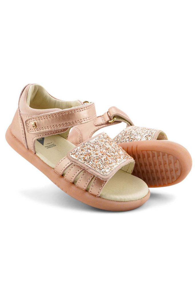 Rose Gold Sparkle Gem Sandals i-Walk | Bobux Shoes | The Elly Store