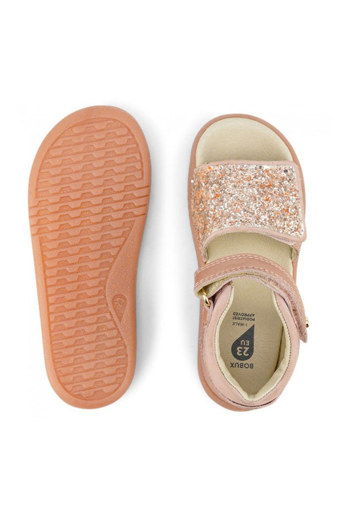 Rose Gold Sparkle Gem Sandals i-Walk | Bobux Shoes | The Elly Store