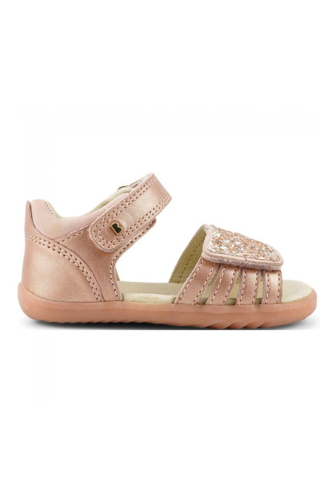 Rose Gold Sparkle Gem Sandals Step Up | Bobux Shoes | The Elly Store
