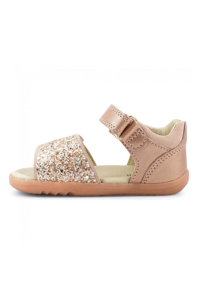 Rose Gold Sparkle Gem Sandals Step Up | Bobux Shoes | The Elly Store