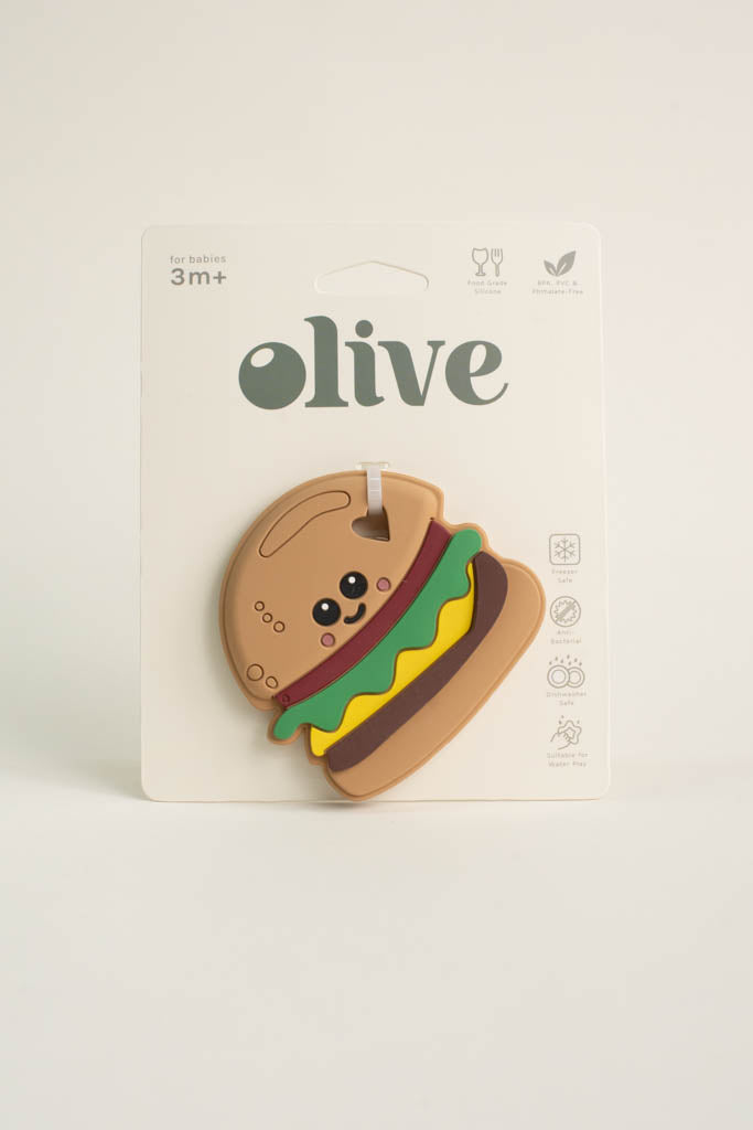 Silicone Hamburger Teething Toy