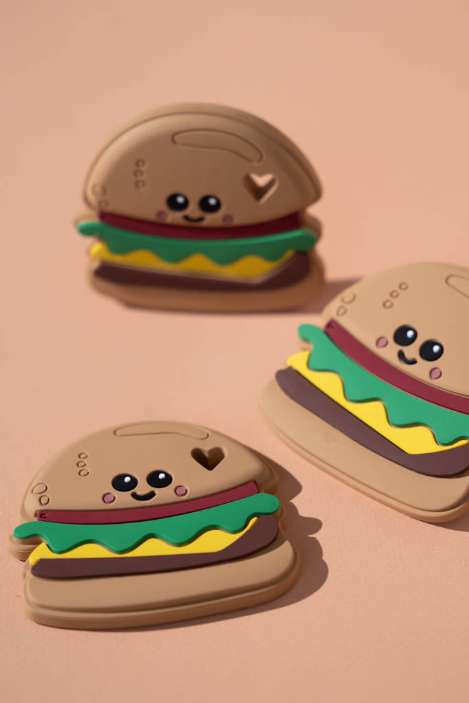 Silicone Hamburger Teething Toy
