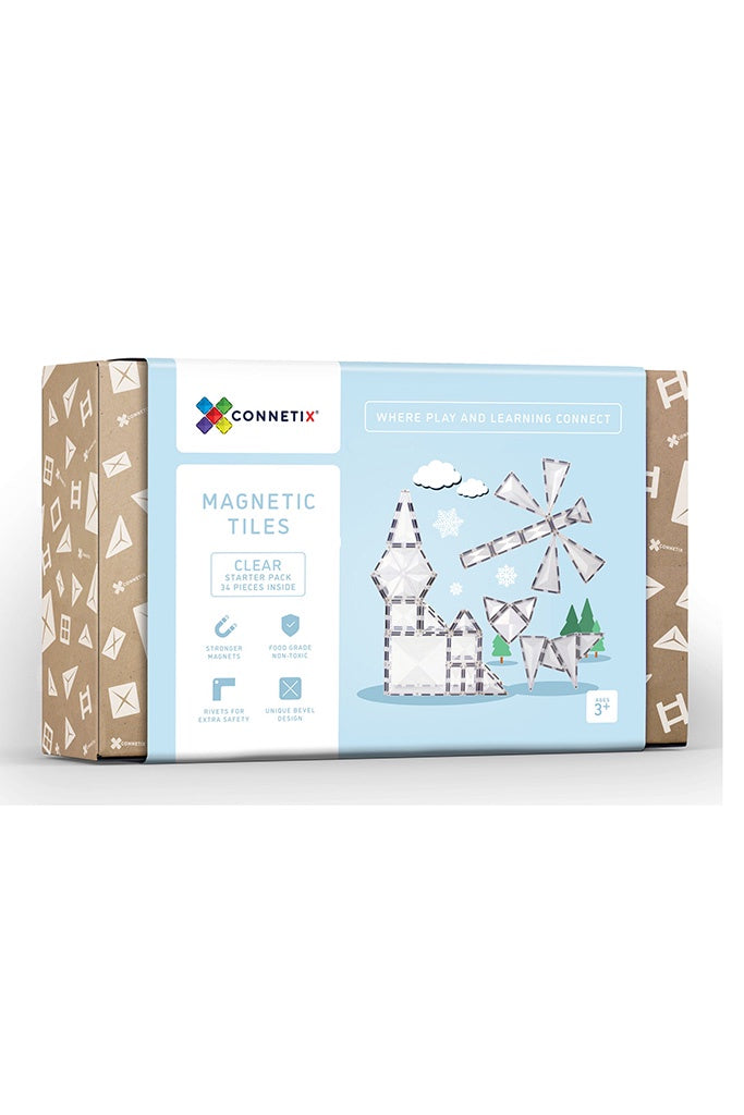 Connetix 34 piece Clear Pack