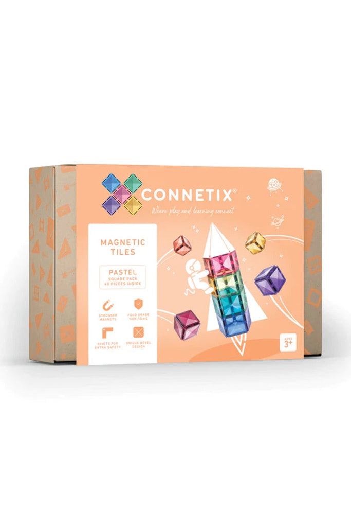 Connetix 40 piece Pastel Square Pack