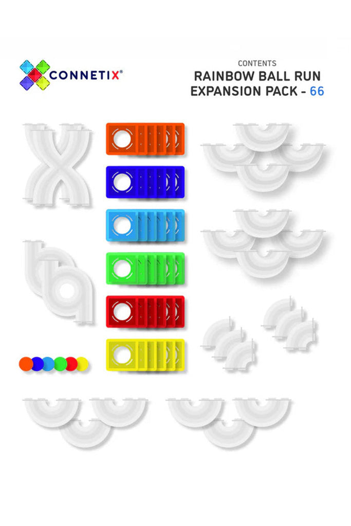 Connetix 66 piece Ballrun Expansion Pack