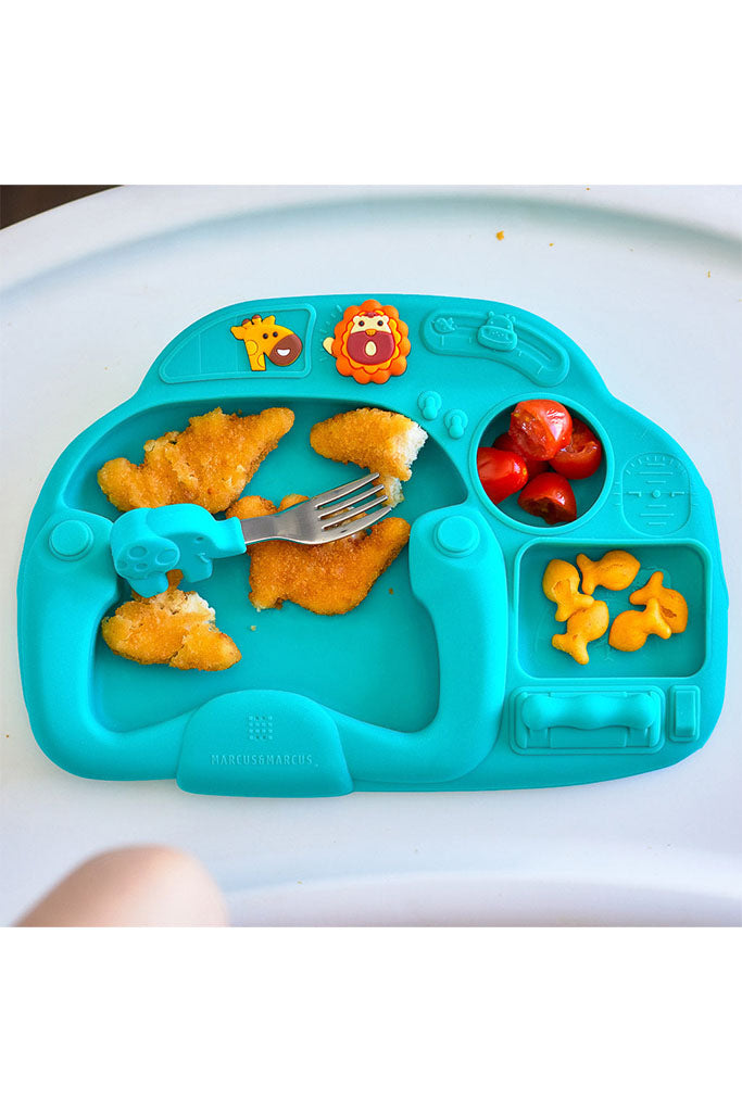 Creativplate with Suction - Little Pilot Ollie by Marcus & Marcus | Mealtime | The Elly Store Singapore