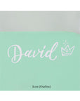 Name and Icon Outline - White Text with Crown Icon