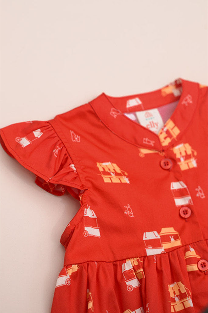 Elena Cheongsam - Red Night Market | Chinese New Year 2023 | The Elly Store Singapore