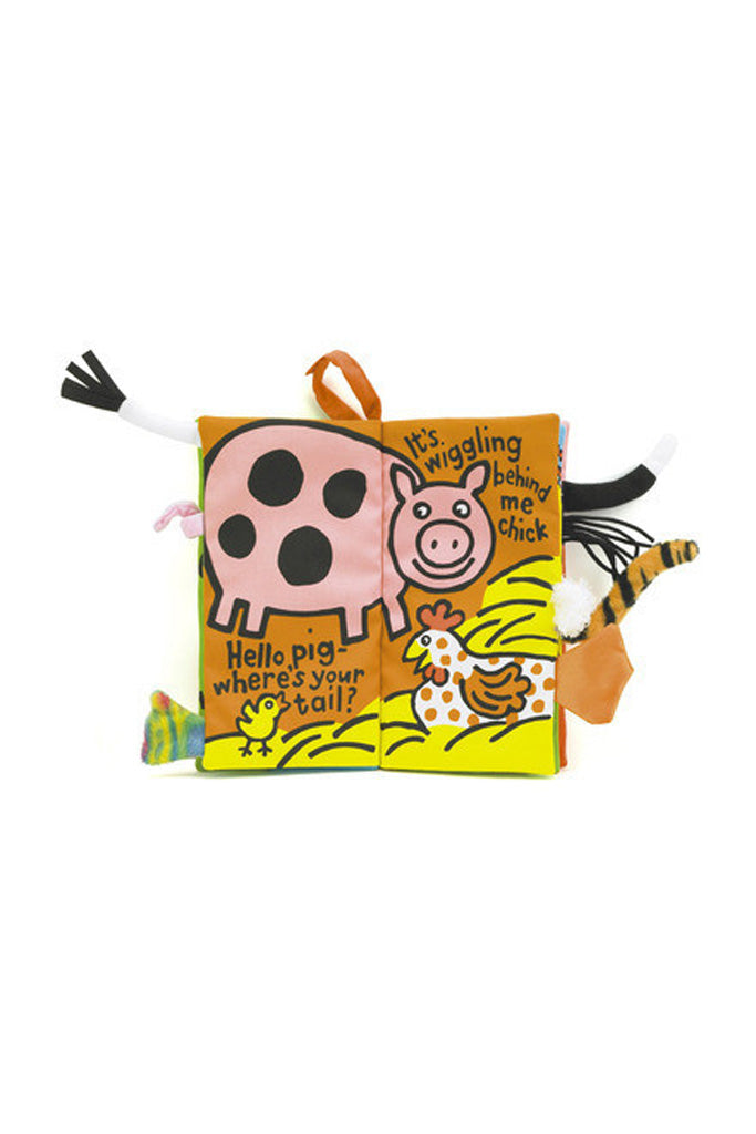 Jellycat 'Farm Tails' Soft Book Cover | Buy Jellycat Books online for baby & early readers at The Elly Store Singapore
