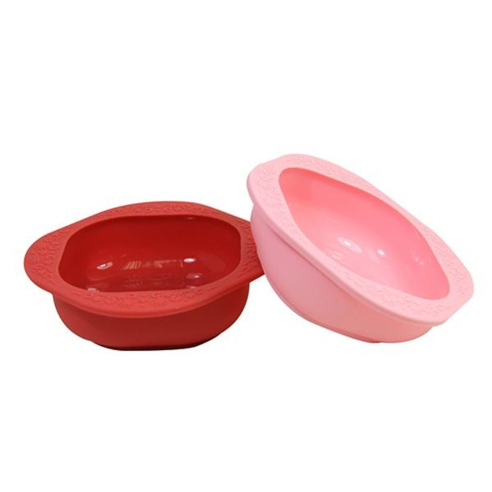 Marcus and Marcus Silicone Bowl - Red and Pink | The Elly Store
