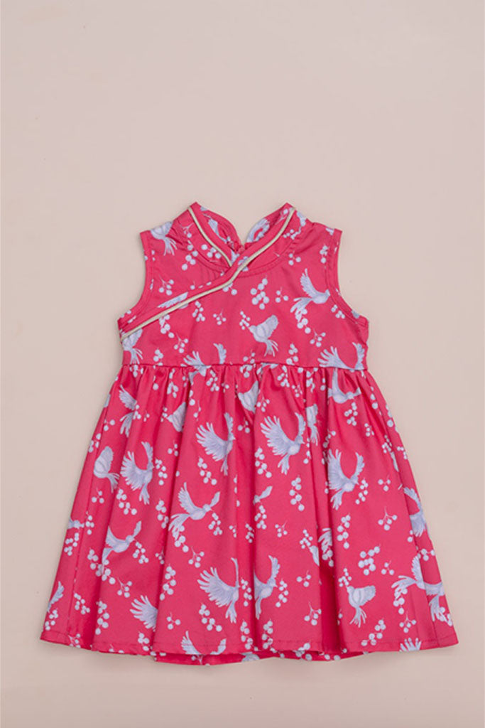 Flare Cheongsam - Birds | Chinese New Year 2023 | The Elly Store Singapore