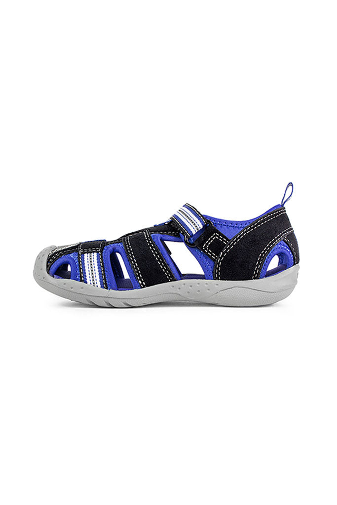 Pediped Flex Sahara Black / King Blue Adventure Sandals | The Elly Store