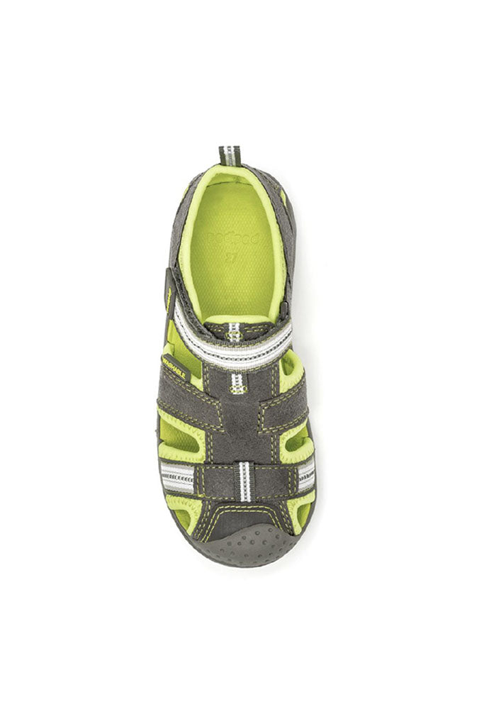 Pediped Flex Sahara Grey Lime Adventure Sandals | The Elly Store