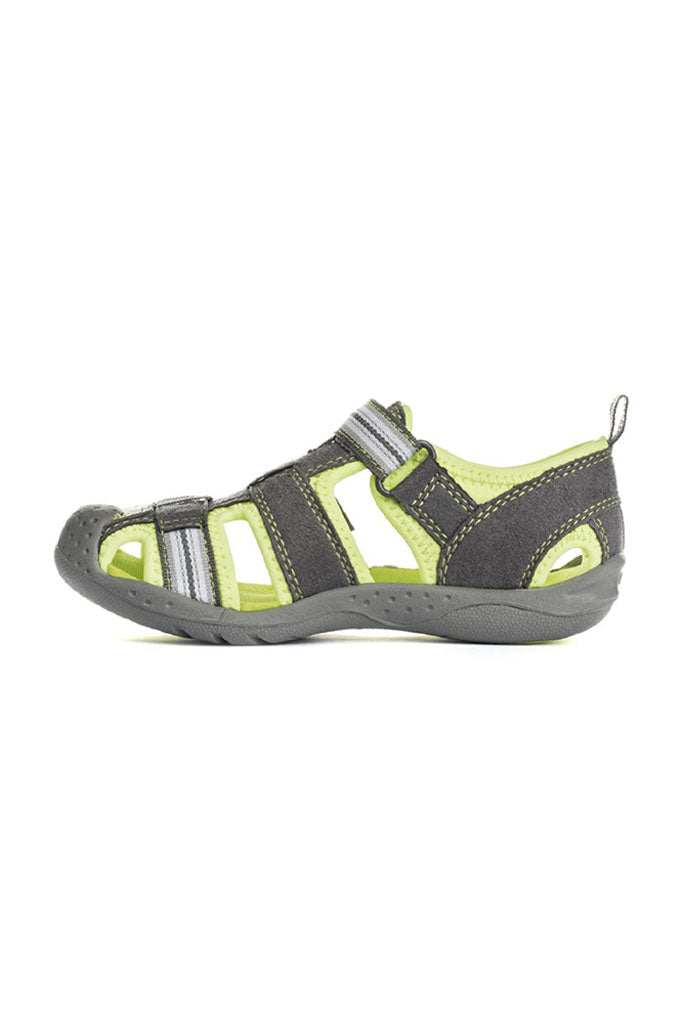 Pediped Flex Sahara Grey Lime Adventure Sandals | The Elly Store