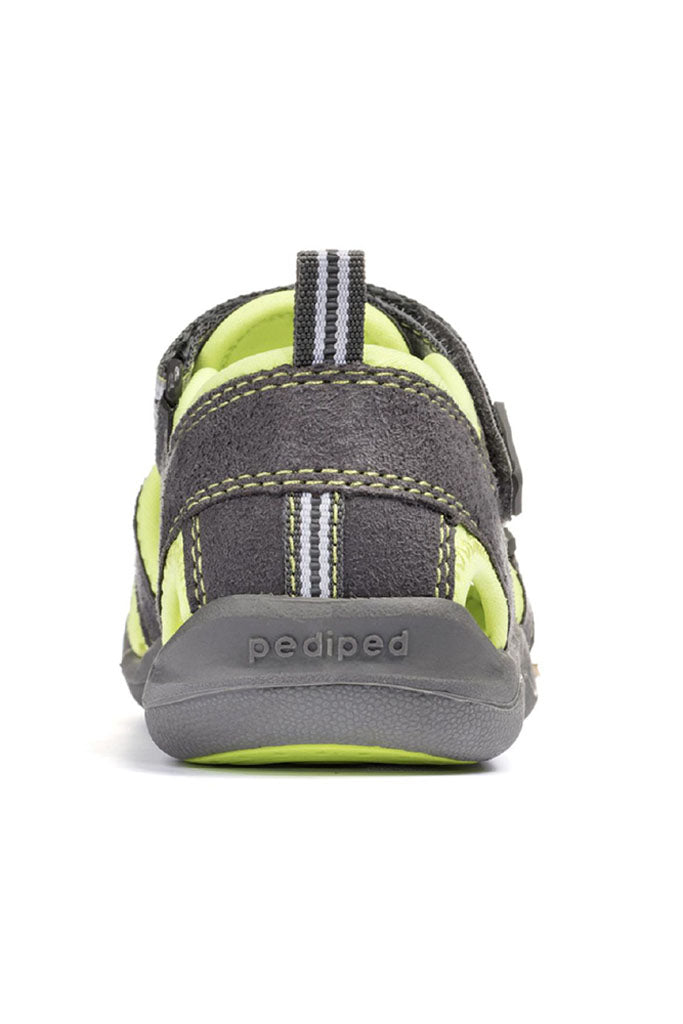 Pediped Flex Sahara Grey Lime Adventure Sandals | The Elly Store