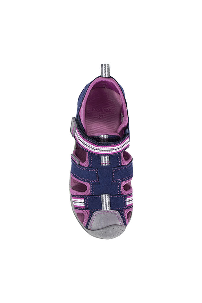 Pediped Flex Sahara Navy Pink Adventure Sandals | The Elly Store