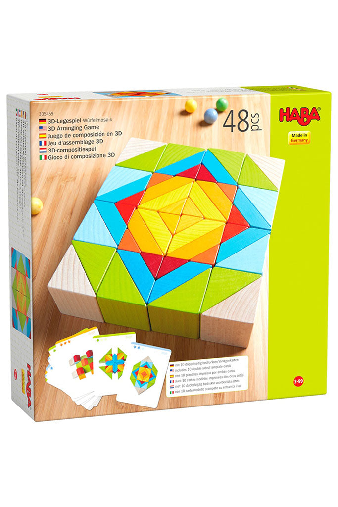 3D Arranging Game Mosaic Blocks by HABA | Open-ended Play | The Elly Store Singapore