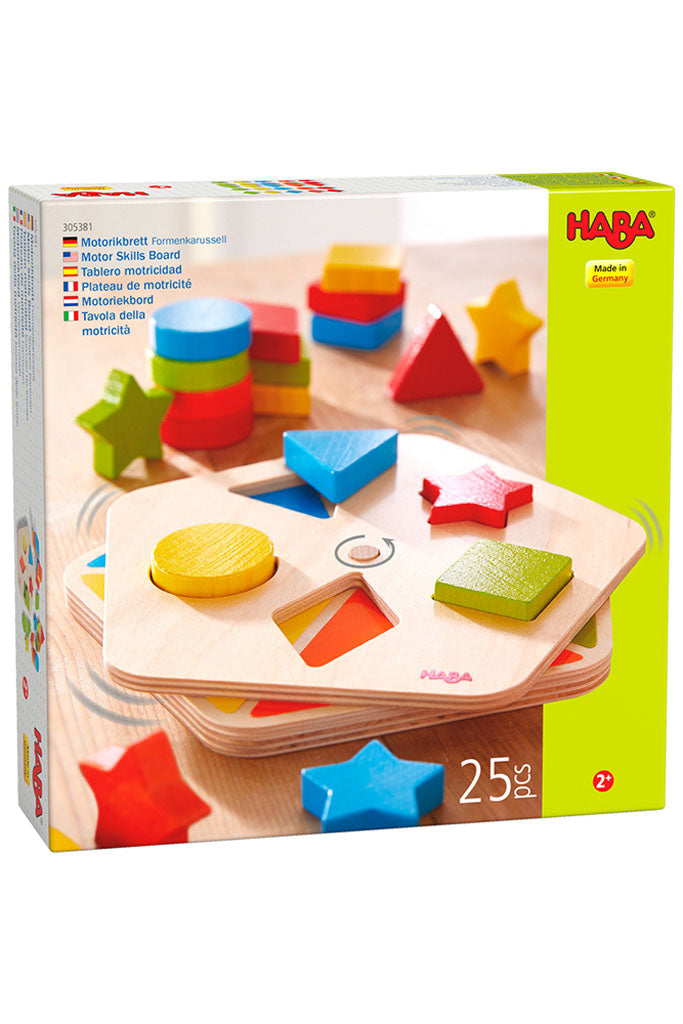 Motor Skills Board Shapes Carousel by HABA | Open-ended Play | The Elly Store Singapore