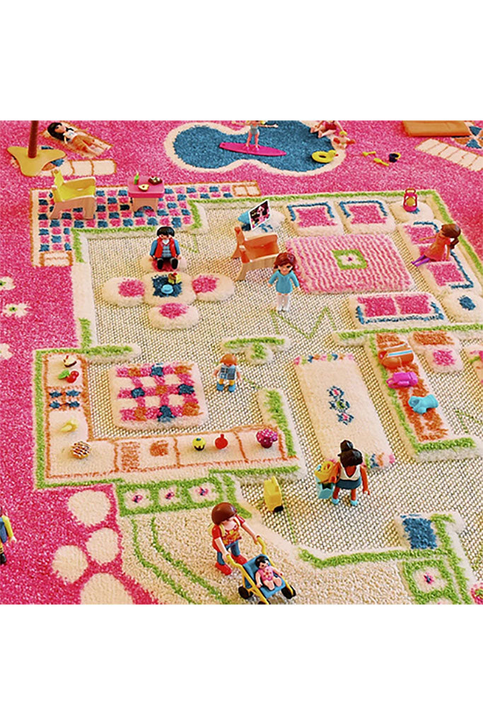 3D Play Rug - Playhouse Pink (Small) by IVI | The Elly Store Singapore