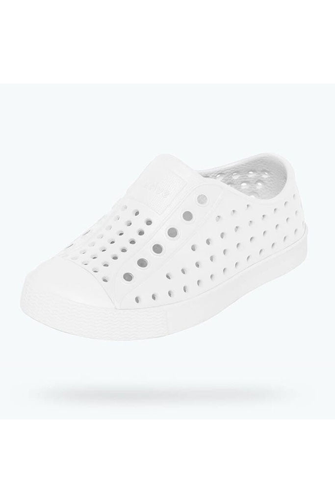 Native Jefferson Kids Shoes Shell White / Shell White The Elly Store