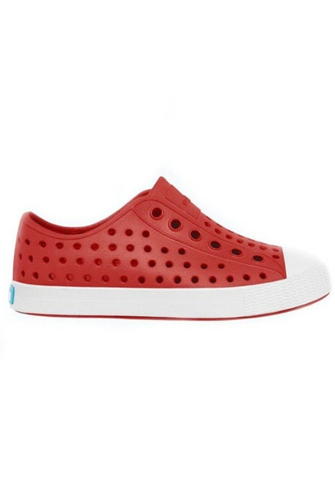 Native Jefferson Kids Shoes Torch Red / Shell White
