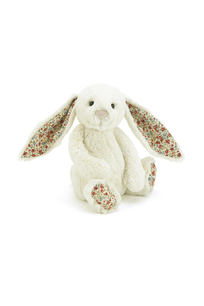 Jellycat Blossom Bunny in Cream with Flower Prints on ears | Buy Jellycat Singapore Kids Baby Soft Toys at The Elly Store
