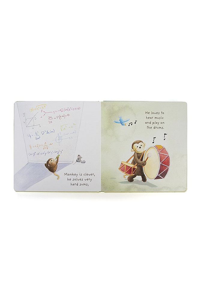 Jellycat &#39;I Know A Monkey&#39; Book Preview | Buy Jellycat Books online for Early Readers at The Elly Store Singapore