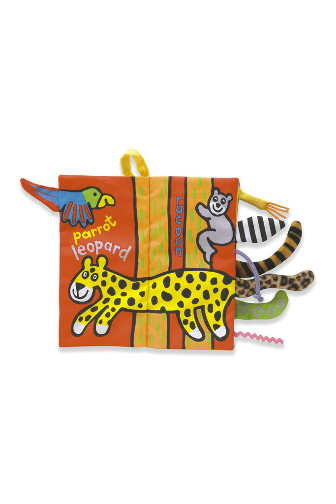 Jellycat &#39;Jungly Tails&#39; Soft Book Preview | Buy Jellycat Books for baby &amp; early reader at The Elly Store Singapore