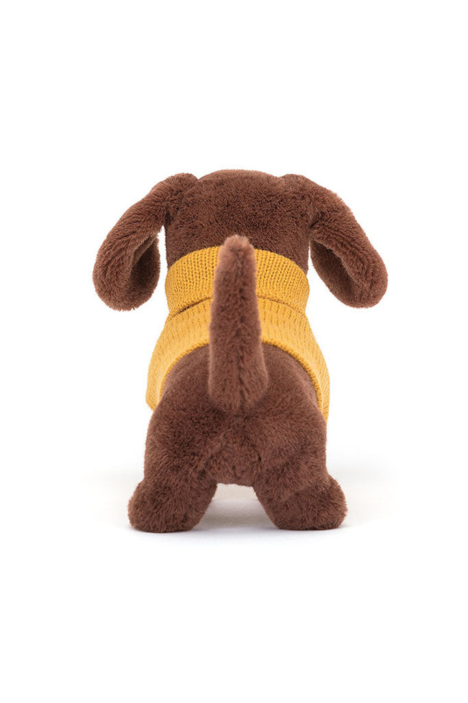 Jellycat Sweater Sausage Dog Yellow | Plush Toys | The Elly Store Singapore
