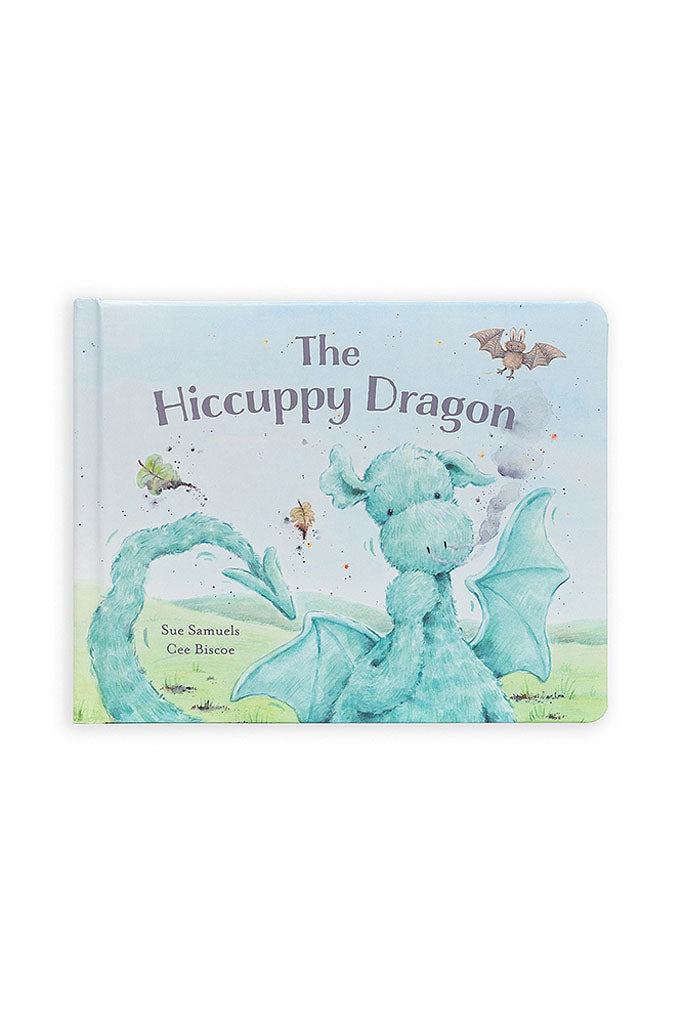 Jellycat &#39;The Hiccupy Dragon&#39; Book Cover | Buy Jellycat Books online for early readers at The Elly Store Singapore