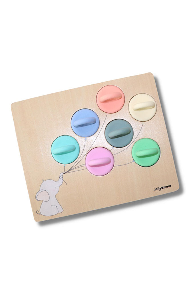 Balloon Sorter Stamper Puzzle (Sweet Pastel) by Jellystone Designs | The Elly Store Singapore