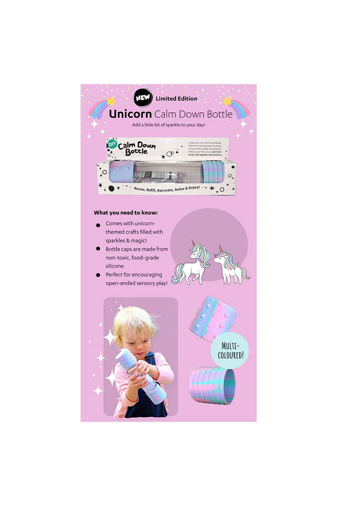 DIY Calm Down Bottle - Unicorn-themed by Jellystone Designs | Ideal for Sensory Play | The Elly Store Singapore
